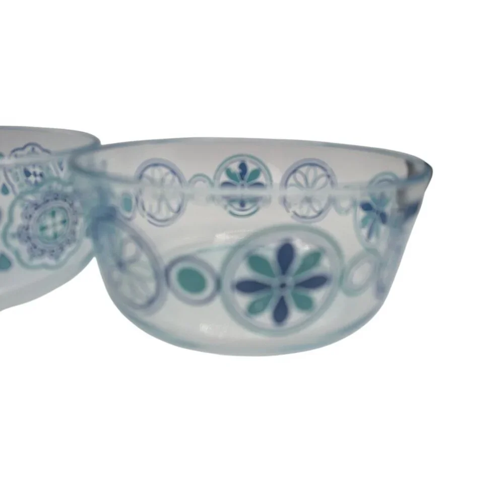 Lot Of 2 7inch Pyrex 1980s Mixing Bowl No Plastic Lids